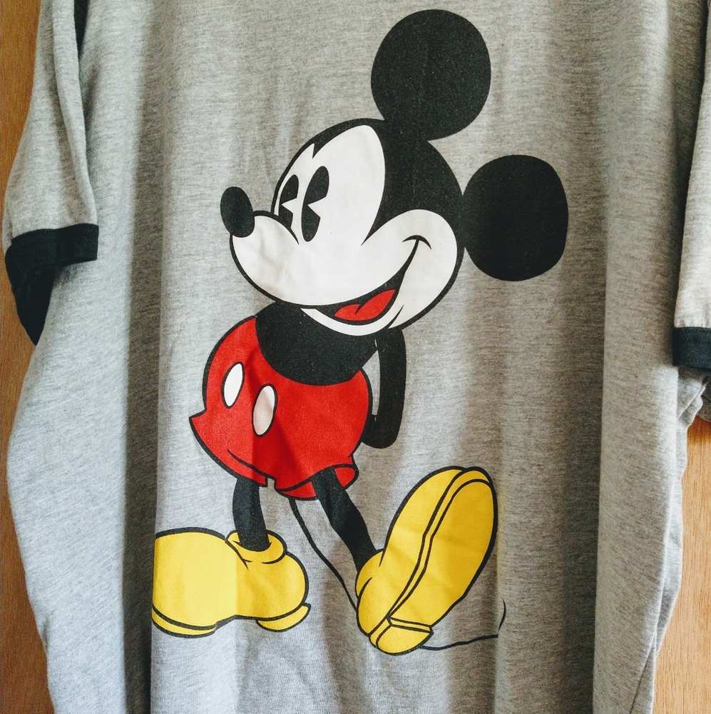 XXL Mickey Mouse t-shirt.